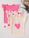 Camisetas de Manga con Volantes  Luxeira
