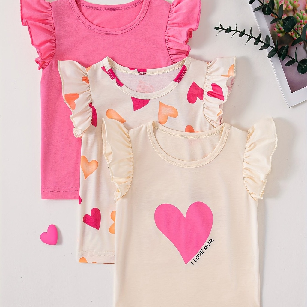 Camisetas de Manga con Volantes  Luxeira