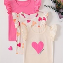 Camisetas de Manga con Volantes  Luxeira