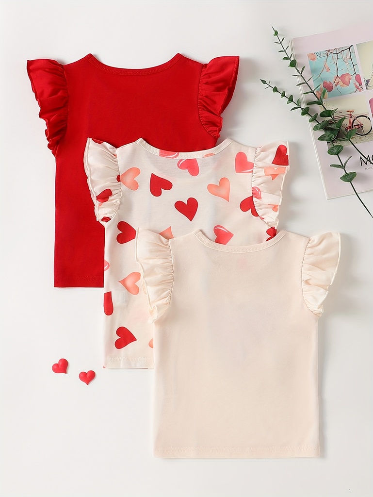 Camisetas de Manga con Volantes  Luxeira