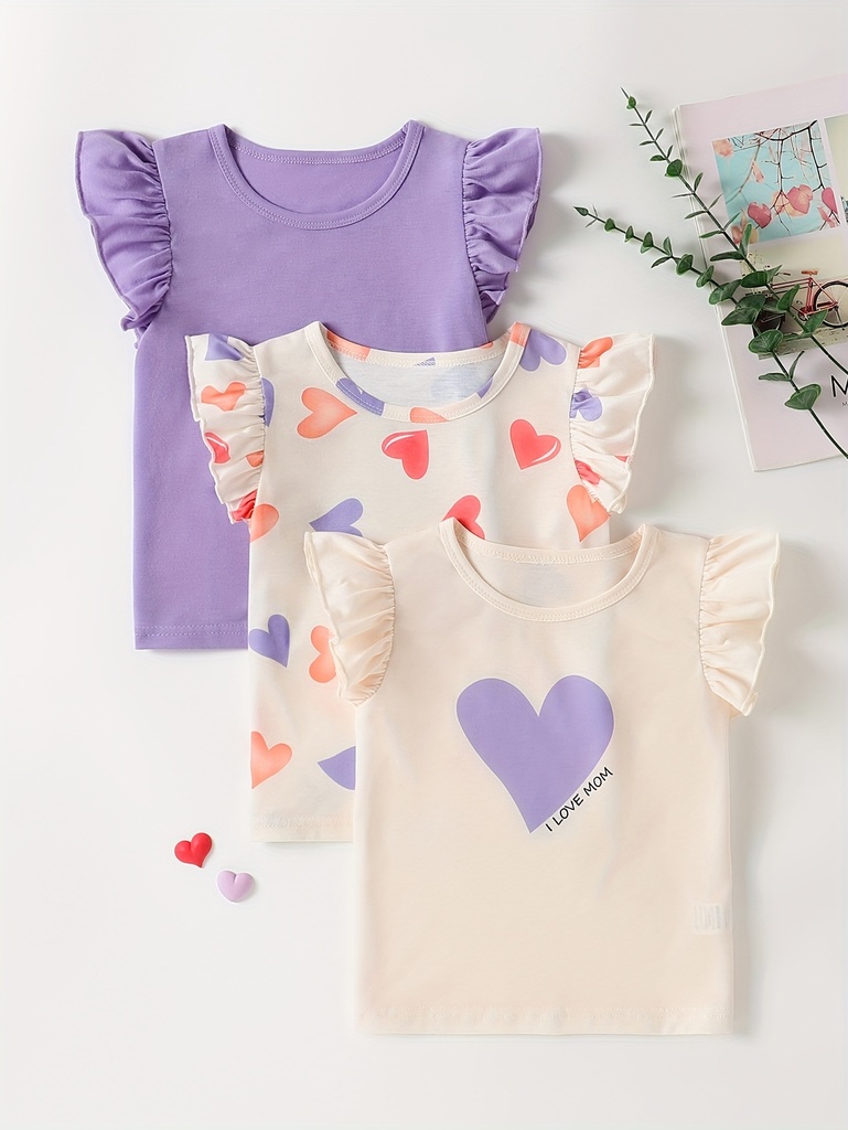 Camisetas de Manga con Volantes  Luxeira