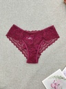 Panty de Encaje Floral con Ribete Festoneado Luxeira