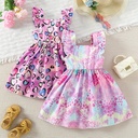 Vestido con Volantes y Estampado de Corazones Luxeira