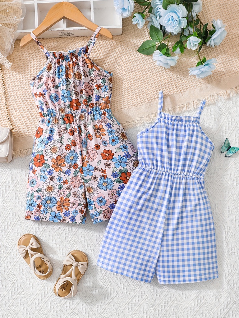 Enterizo de Tirante con Estampado Floral Luxeira