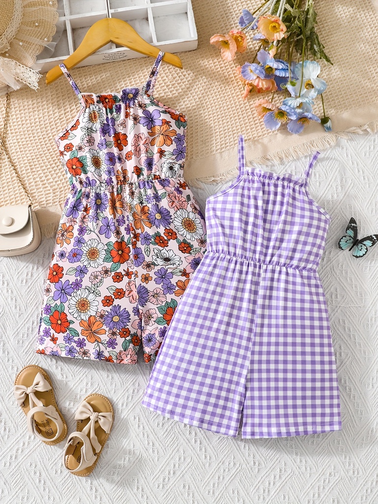 Enterizo de Tirante con Estampado Floral Luxeira
