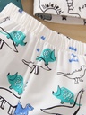 Short con Estampado de Dinosaurios Luxeira
