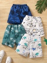 Short con Estampado de Dinosaurios Luxeira
