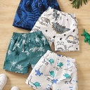 Short con Estampado de Dinosaurios Luxeira