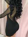Vestido de Malla y Mangas Largas Luxeira