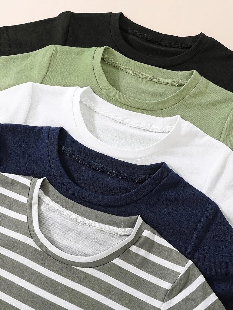 Camiseta Fresca de Rayas Luxeira