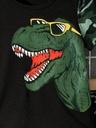 Conjunto de Camiseta y Short con Estampado de Dinosaurios Luxeira