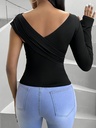 Blusa Elegante y Ajustado con Fruncido Luxeira