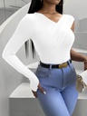 Blusa Elegante y Ajustado con Fruncido Luxeira