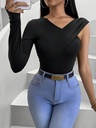 Blusa Elegante y Ajustado con Fruncido Luxeira