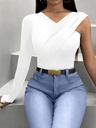 Blusa Elegante y Ajustado con Fruncido Luxeira