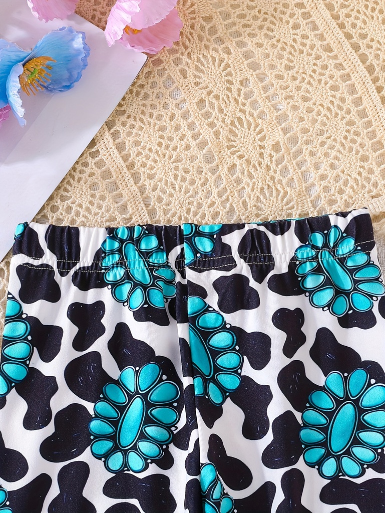 Pantalón con Estampado de Flores Luxeira