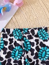 Pantalón con Estampado de Flores Luxeira