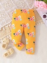 Pantalón con Estampado de Flores Luxeira