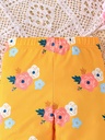 Pantalón con Estampado de Flores Luxeira