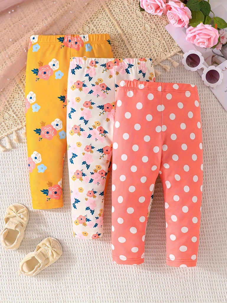 Pantalón con Estampado de Flores Luxeira