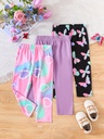 Pantalón con Estampado de Flores Luxeira