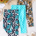 Pantalón con Estampado de Flores Luxeira