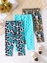 Pantalón con Estampado de Flores Luxeira