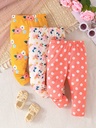 Pantalón con Estampado de Flores Luxeira