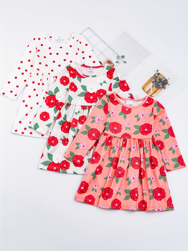 Vestido de Princesa  con Estampado de Rayas Luxeira