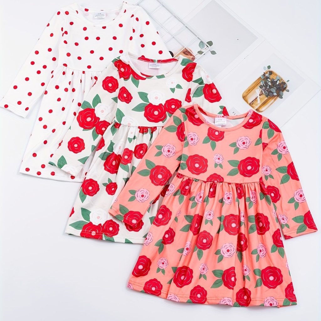 Vestido de Princesa  con Estampado de Rayas Luxeira