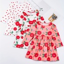 Vestido de Princesa  con Estampado de Rayas Luxeira