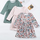 Vestido de Princesa  con Estampado de Rayas Luxeira