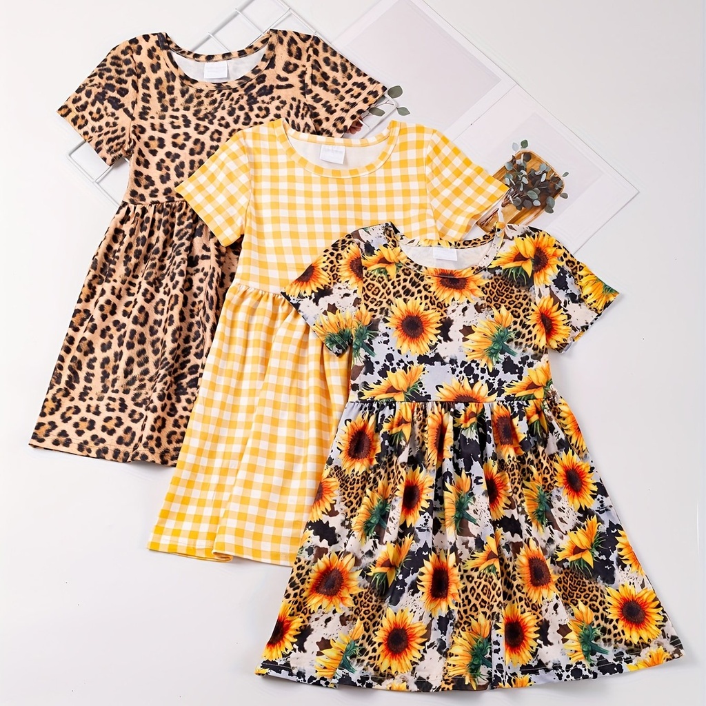 Vestido de Princesa  con Estampado de Rayas Luxeira