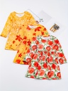 Vestido de Princesa  con Estampado de Rayas Luxeira