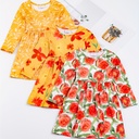 Vestido de Princesa  con Estampado de Rayas Luxeira