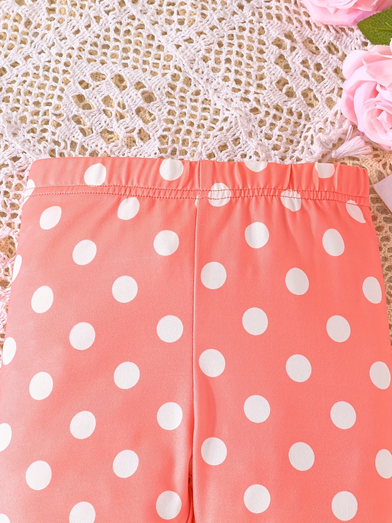Pantalón con Estampado de Lunares Luxeira