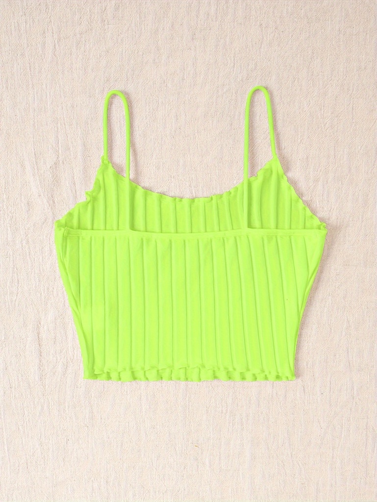 Top Corto de Canalé con Tirantes Finos Luxeira
