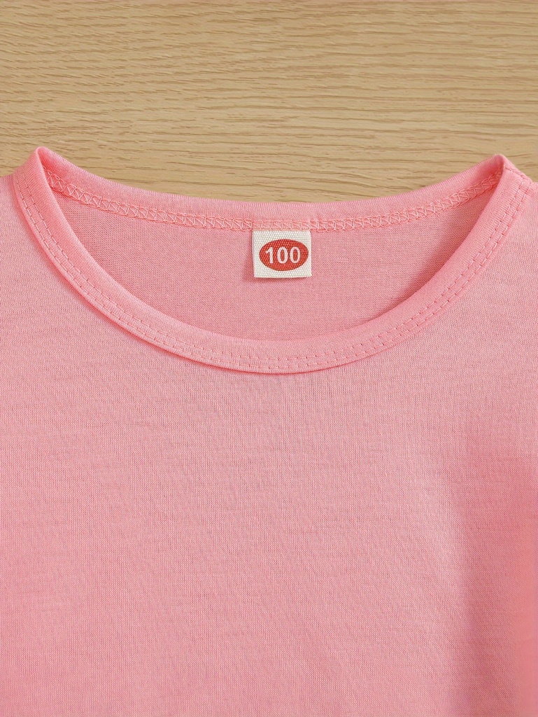 Camiseta con Cuello Redondo y Estampado de Corazones Luxeira