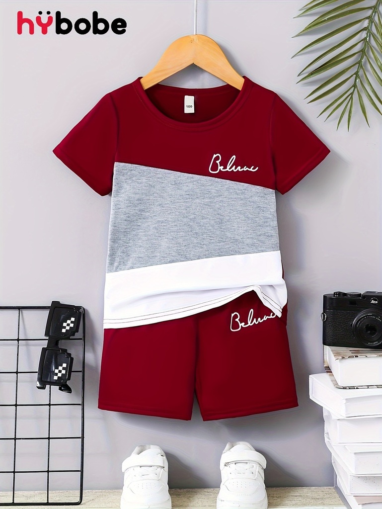 Conjunto de Camiseta con Estampado BELIEVE y Short Luxeira
