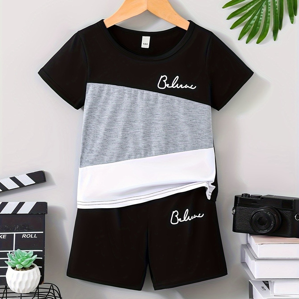 Conjunto de Camiseta con Estampado BELIEVE y Short Luxeira