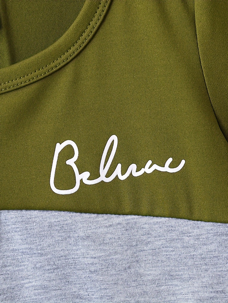 Conjunto de Camiseta con Estampado BELIEVE y Short Luxeira