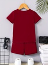 Conjunto de Camiseta con Estampado BELIEVE y Short Luxeira