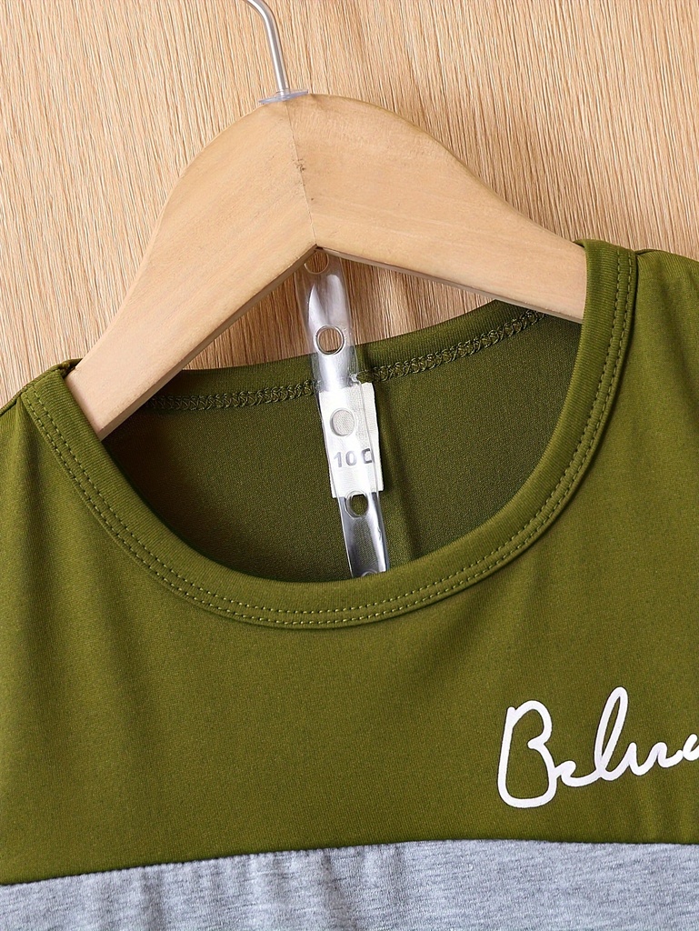 Conjunto de Camiseta con Estampado BELIEVE y Short Luxeira