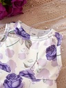 Vestido Casual con Estampado de Rosas Luxeira