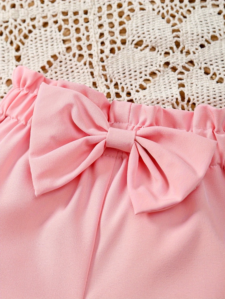Short de Cintura Elástica y Lazo Luxeira