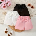 Short de Cintura Elástica y Lazo Luxeira