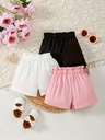 Short de Cintura Elástica y Lazo Luxeira