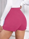 Short de Cintura Alta con Doble Botonadura Luxeira