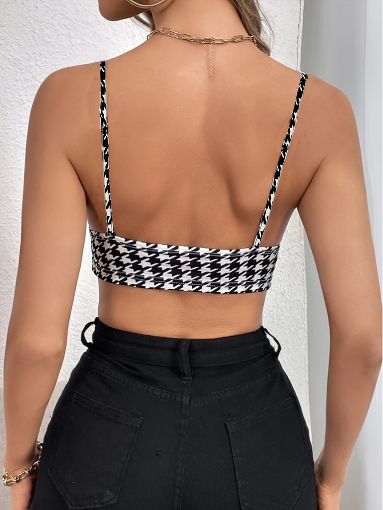 Top con Escote en V y Espalda Sexy Luxeira