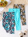 Pantalón con Estampado de Flores Luxeira
